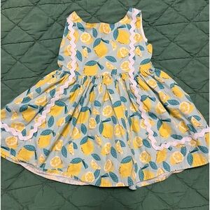 Little miss marmalade lemon dress euc retro